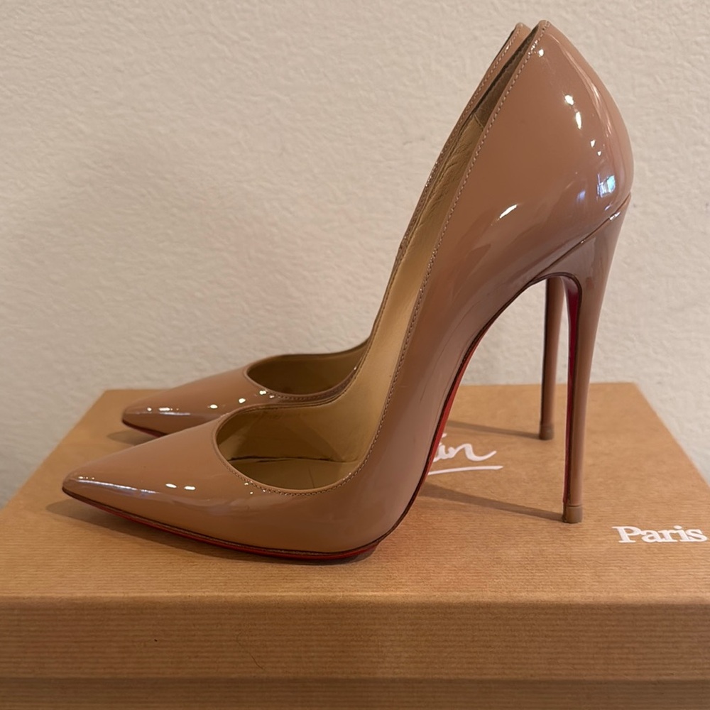Christian Louboutin So Kate 120 Patent Nude: size 37.5